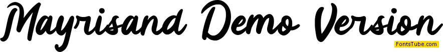 Mayrisand Demo Version Font