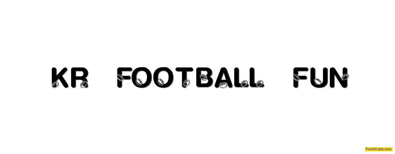 KR Football Fun Font