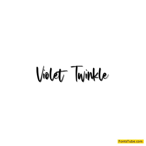 Violet Twinkle Font