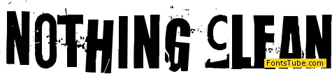 Nothing Clean Font