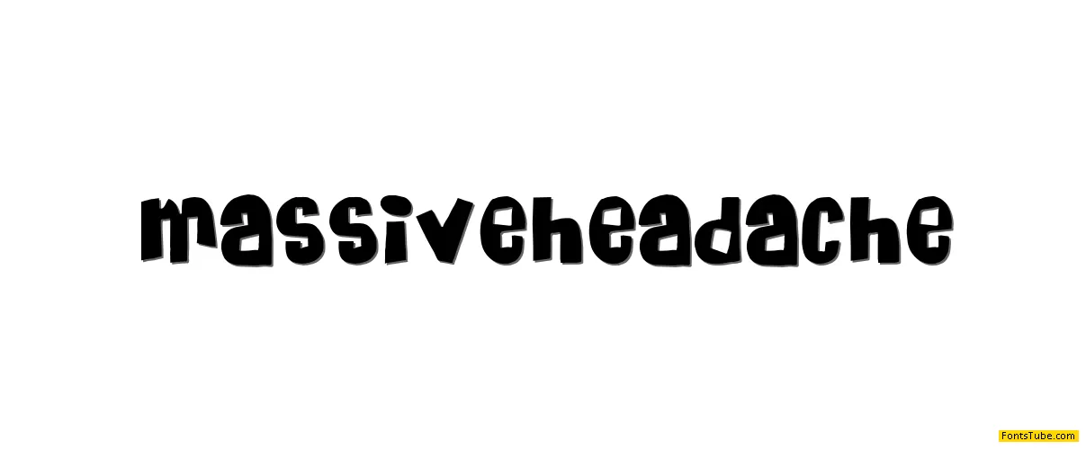 Massive Headache Font