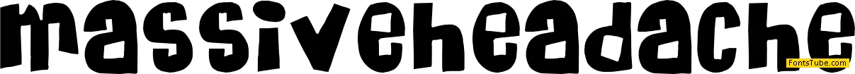 Massive Headache Font
