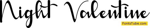Night Valentine - Personal Use Font