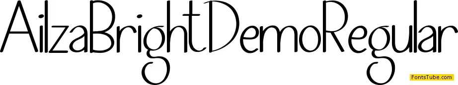 Ailza Bright Demo Font