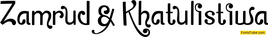 Zamrud & Khatulistiwa Font
