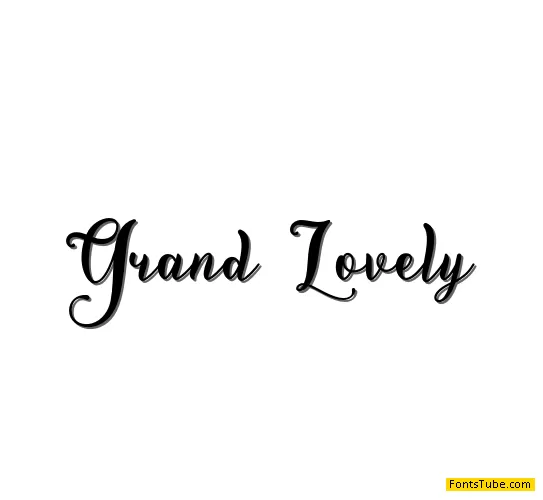 Demo Grand Lovely Font