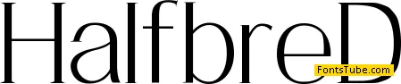 HalfbreD Font