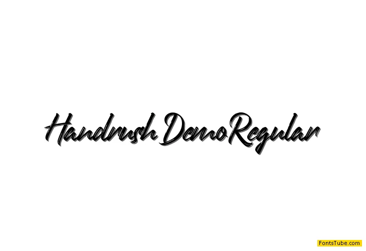 Handrush Demo Font