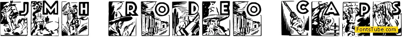 JMH Rodeo Caps3 Font