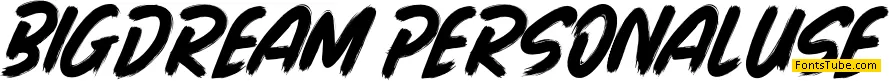 BIG DREAM Font