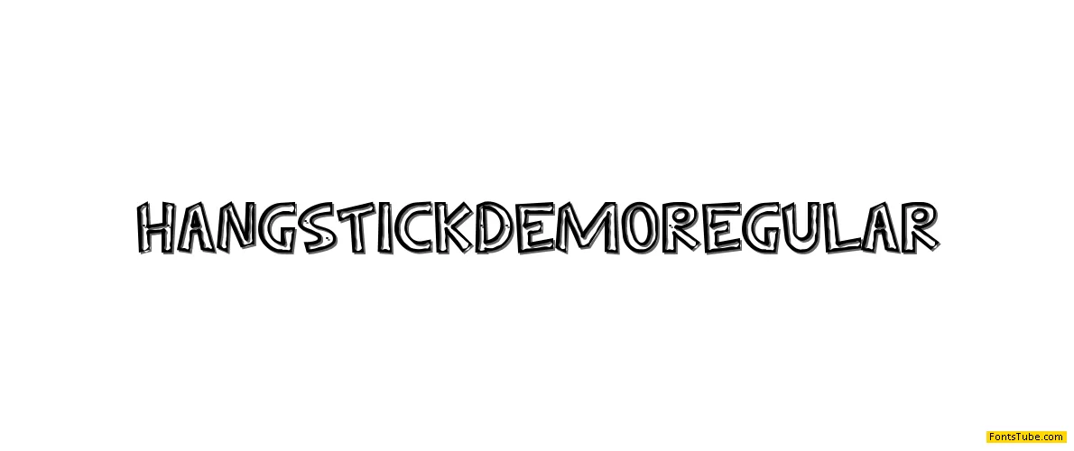 Hang Stick Demo Font