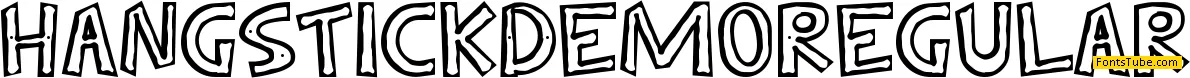 Hang Stick Demo Font