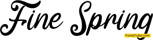 Fine Spring Font