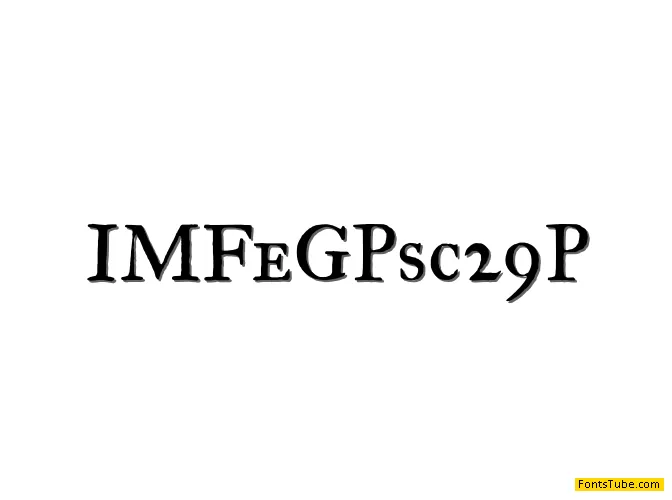 IM FELL Great Primer Font Family