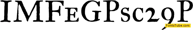 IM FELL Great Primer Font Family