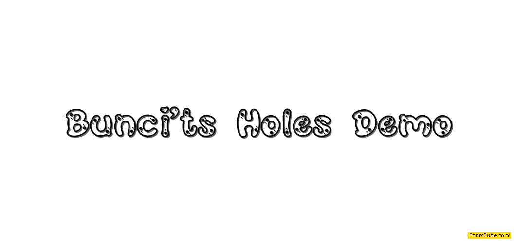 Buncit's Demo Font