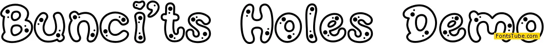 Buncit's Demo Font