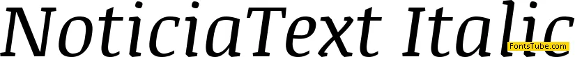 Noticia Text Font Family