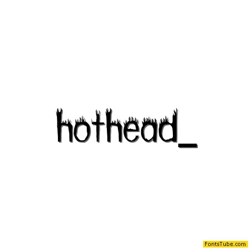 Hothead Font