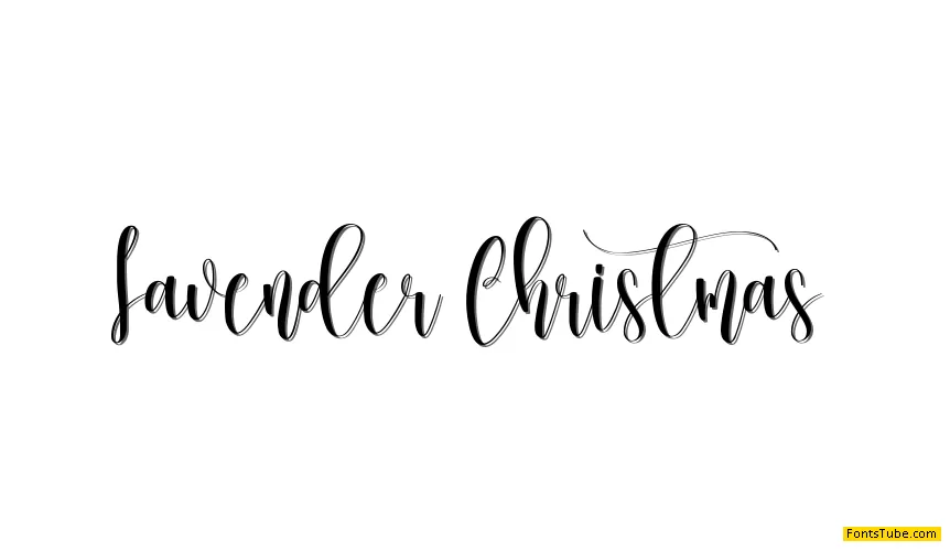 Lavender Christmas Font