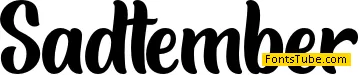 Sadtember Font