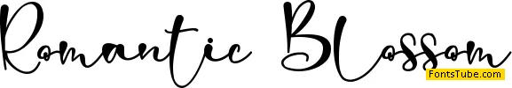 Romantic Blossom - personal use Font