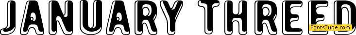 January Threed Font