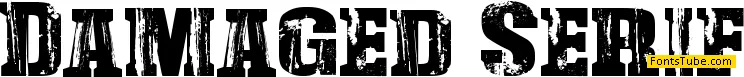 Damaged Serif Font