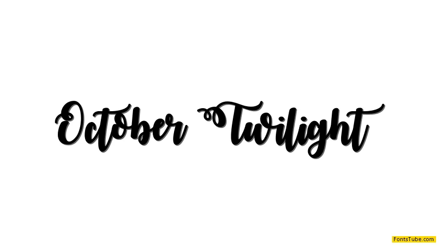 October Twilight Font