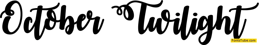 October Twilight Font