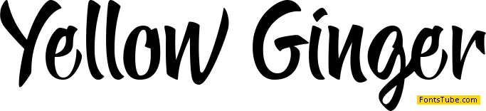 Yellow Ginger Font