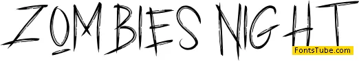 ZOMBIES NIGHT Font