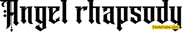Angel rhapsody Font