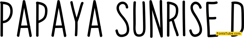 Papaya Sunrise Font