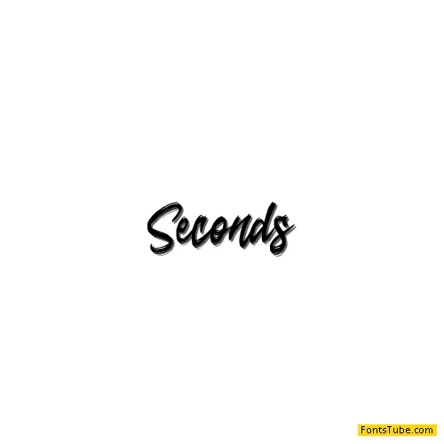 Seconds Font