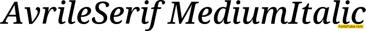 Avrile Serif Font Family