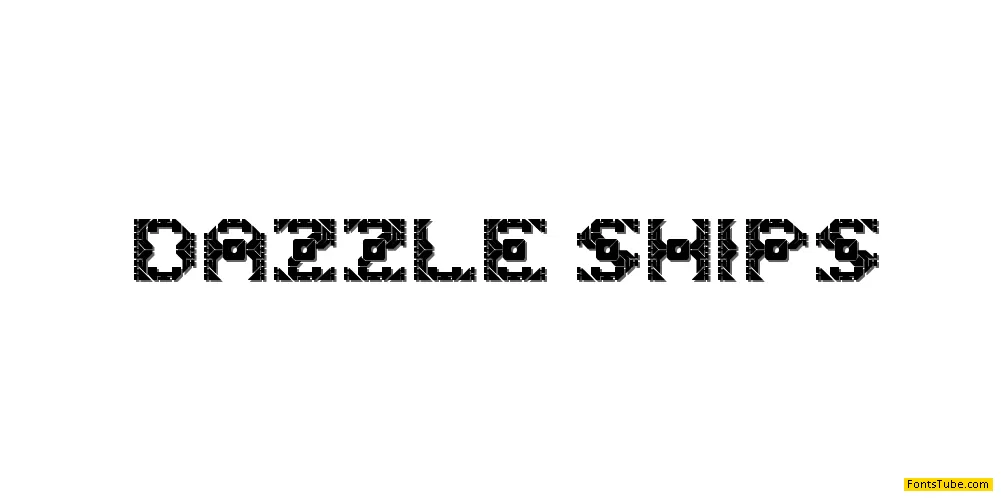 Dazzle Ships Font