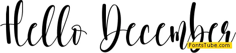 Hello December Font