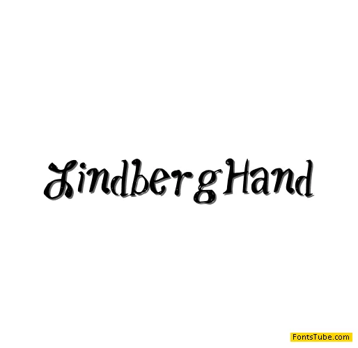 Lindberg Hand Font