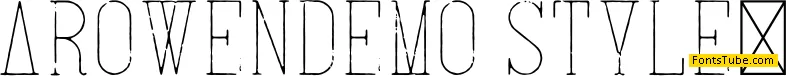 Arowen Demo Font