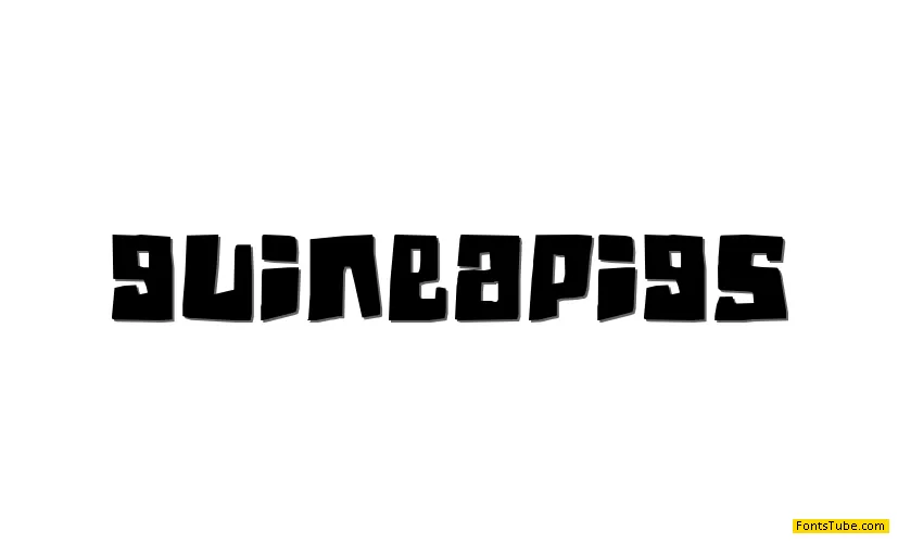 Guinea pigs Font