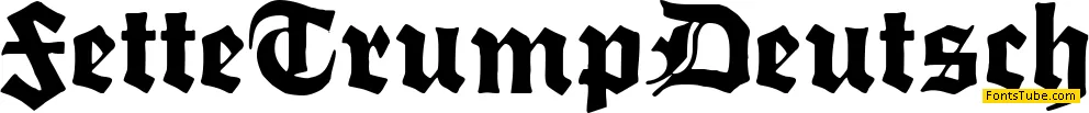 Fette Trump-Deutsch Font