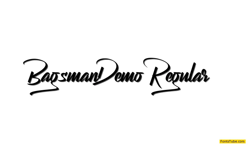 Bagsman Demo Font