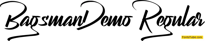 Bagsman Demo Font