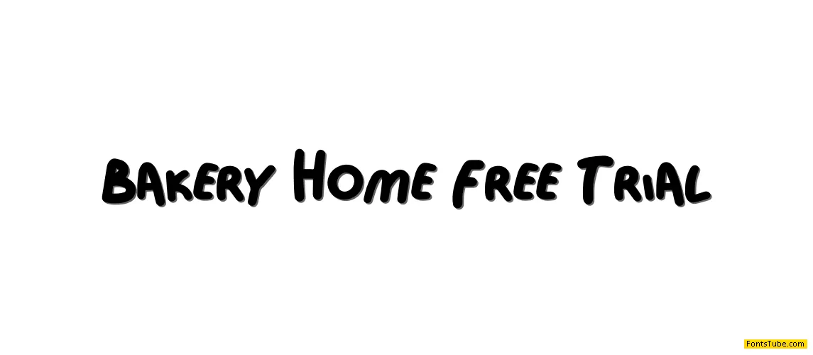 Bakery Home Free Trial Font