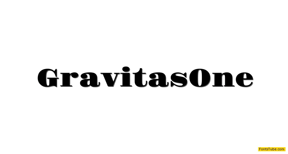 Gravitas One Font