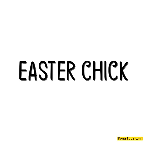 Easter Chick Font
