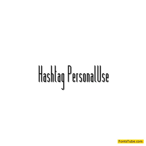 Hashtag Font