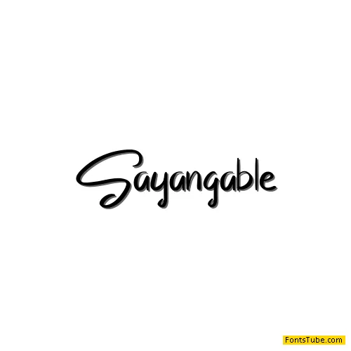 Sayangable Font