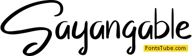 Sayangable Font